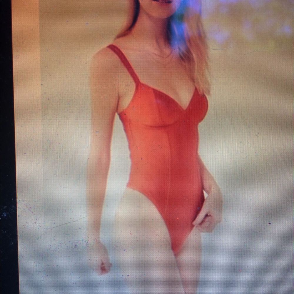 Orange bodysuit (urban outfitters)